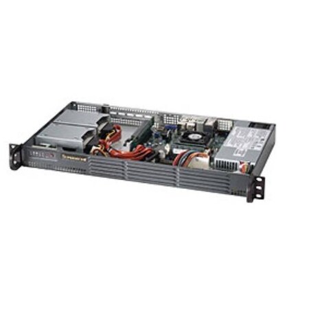 Supermicro SuperChassis 200W Mini 1U Rackmount Server Chassis (Blk), CSE-504-203B CSE-504-203B